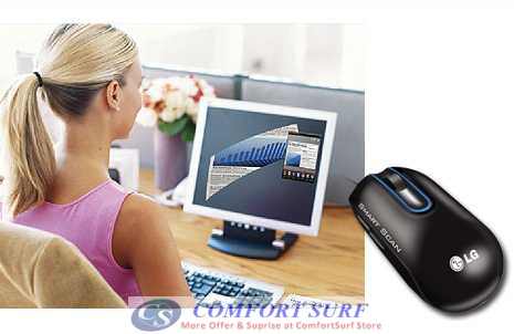 Original LG LSM Mouse Scanner All-in-One Scan Any Document up to A3 / Swipe & Scan / USB 2.0